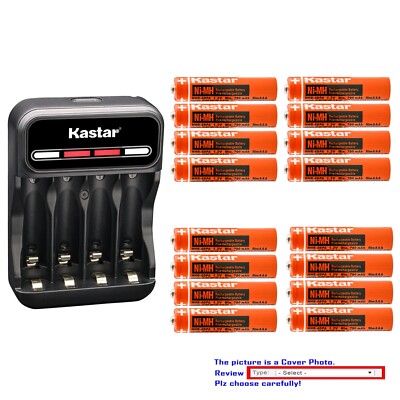 Kastar Battery Charger for Philips VOIP8411B/37 XL3401B XL3402B