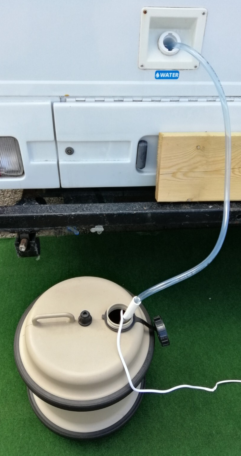 KIT DE BOMBA DE LLENADO DE TANQUE DE AGUA 12V AUTOCARAVANA TRAJE DE CHAROLL AGUA CERDO etc.