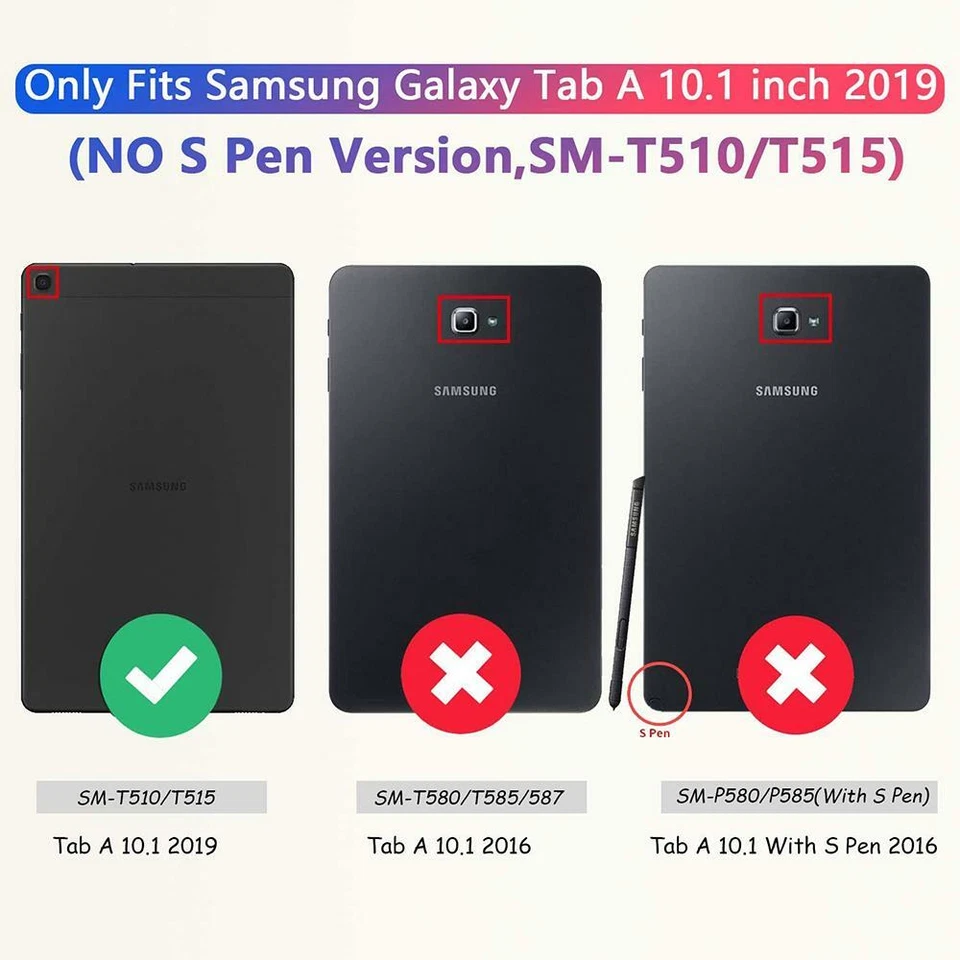 For Samsung Galaxy Tab Heavy Duty Military With Kickstand Shockproof Tablet Case - Image 2 of 4