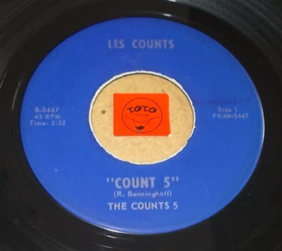 THE COUNTS 5 - COUNT 5 - TAKEN BY YOU  / LISTEN - MOD GARAGE POPCORN