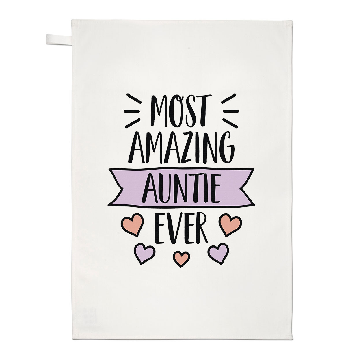 Most Amazing Auntie Ever Tea Towel Family Love Aunt Worlds Best Awesome