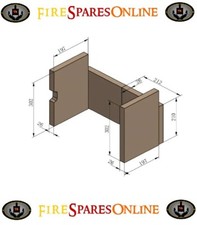 Vermiculite Stove Brick Set to Suit Elcombe / Lincoln 5kw (OLD) Back & Side.