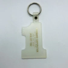 Vtg Starboard Corporation Glow in the Dark #1 Advertising Keychain - Lima OH