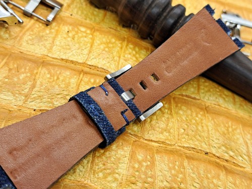 27mm/20mm Blue Jeans Watch Band Bespoke Military Fashion - Picture 13 of 14