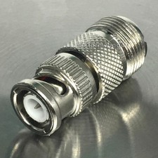 UHF female / BNC male - coax adapter to convert cable connector plug USA Seller