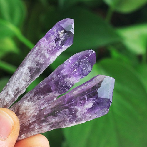 Natural Amethyst Quartz Crystal Cluster Rough Stone Geode Druzy Obelisk Healing - Picture 19 of 48