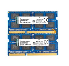 8GB Kingston 2x 4GB 2RX8 PC3-12800S DDR3 1600Mhz SODIMM 1.5V Laptop Memory RAM 