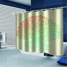 Color Of The Tree 3D Shower Curtain Waterproof Fabric Bathroom Decoration