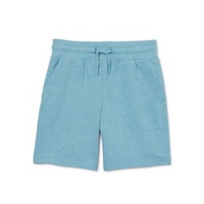 Wonder Nation Knit Shorts Boys Size M Blue Teal --L4--