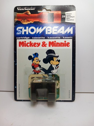 vintage view master show beam projector Cartridge Mickey And Minnie Mouse