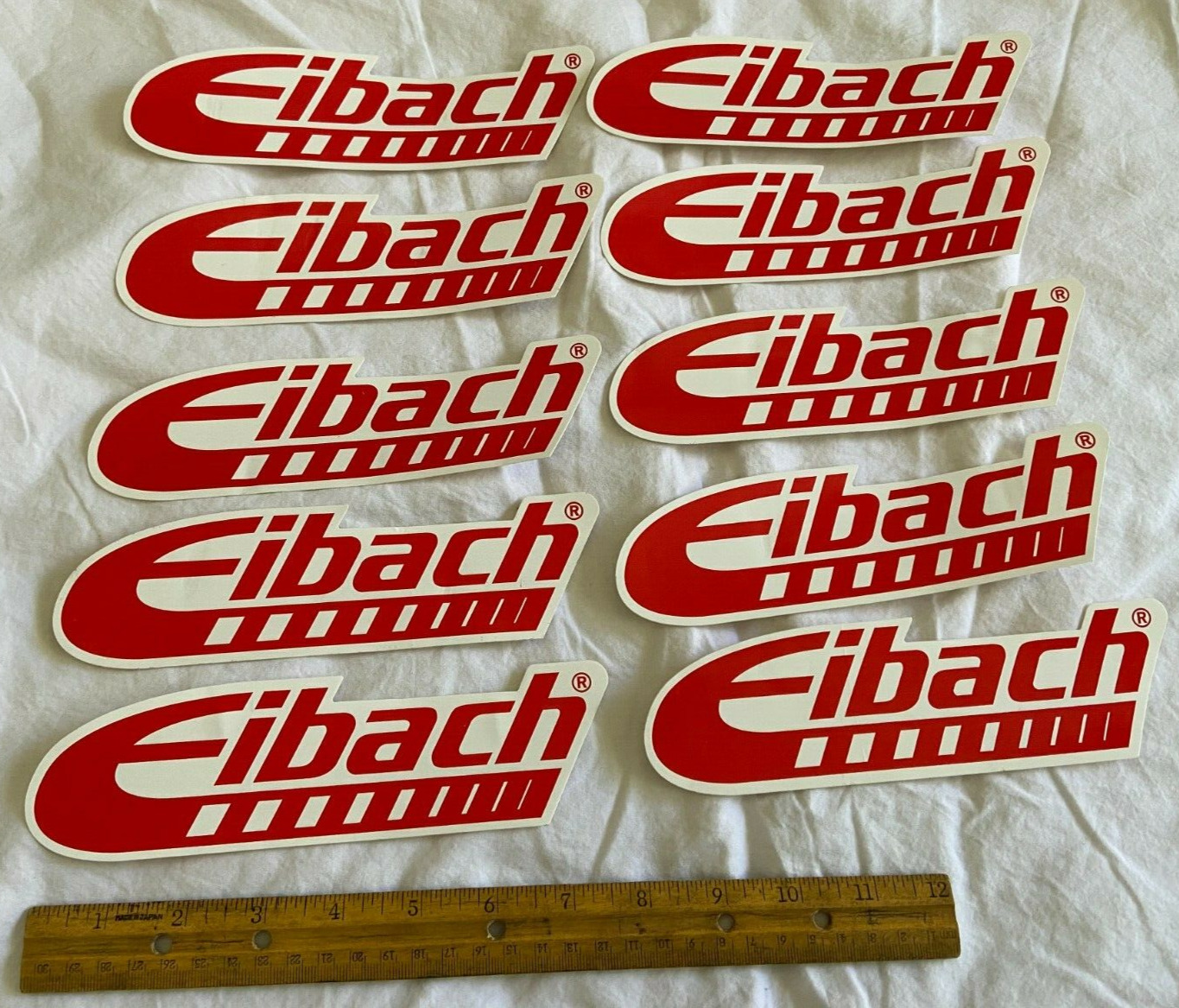Eibach Logo Decal/Sticker - 2" x 8" - quantity of 10  - NEW