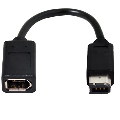 IEEE Firewire 1394 6 Pin Female to Male 400 to 400 Digital Camera Adapter Cable
