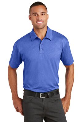 K576 Port Authority Trace Heather Polo