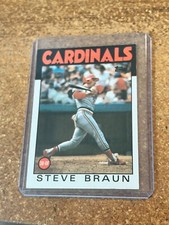 1986 Topps Baseball # 631 Steve Braun
