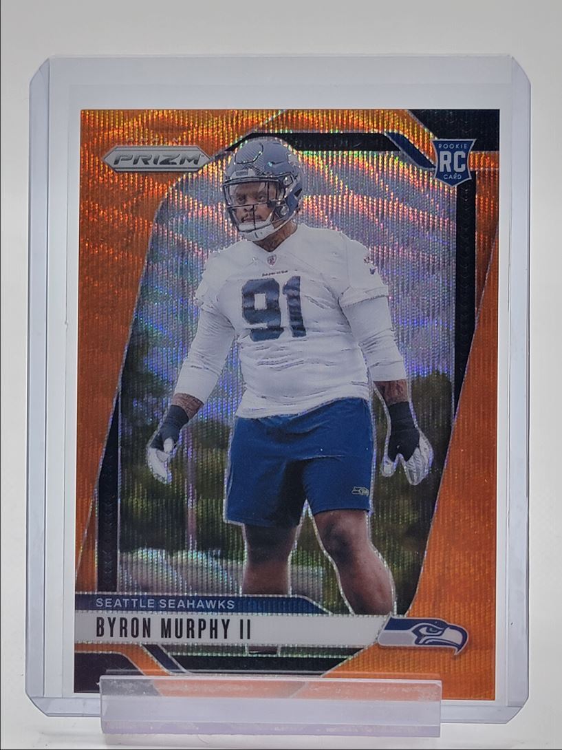 BYRON MURPHY II 2024 PANINI PRIZM ROOKIE ORANGE WAVE #317 RC /60 Q0261