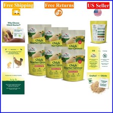 Medicated Chick Starter Grower Feed 6-Pack 5 lb Bags for Baby Chickens