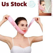 V-line Face Chin Cheek Lift Up Slimming Mask Anti Wrinkle Strap Band Reusable Us