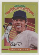 2020 Donruss Optic Diamond Kings Retail Lime Green Prizm Christian Yelich 04yt