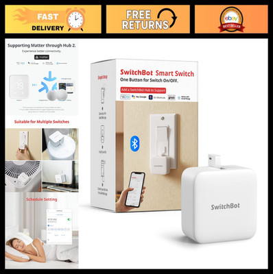Smart Switch Button Pusher - Bluetooth Fingerbot for Rocker Switches, App Contro