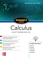 Schaum's Outline Of Calculus, Seventh Edition | Elliott Mendelson | Taschenbuch