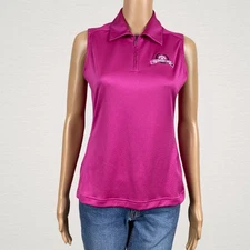 Adidas ClimaCool Hackberry Creek Golf Country Club Polo Shirt SMALL Hot Pink