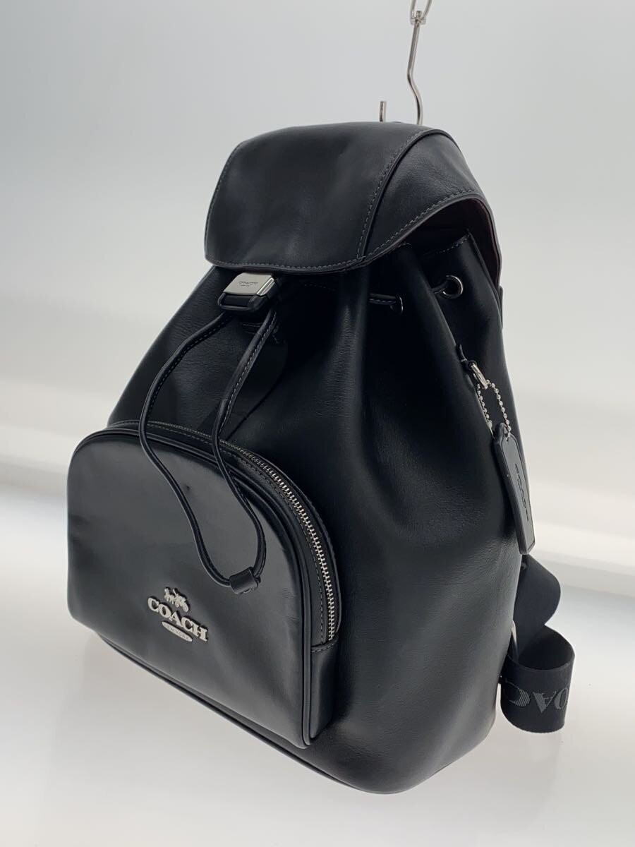 COACH Backpack Leather BLK Solid CT811 - image 2