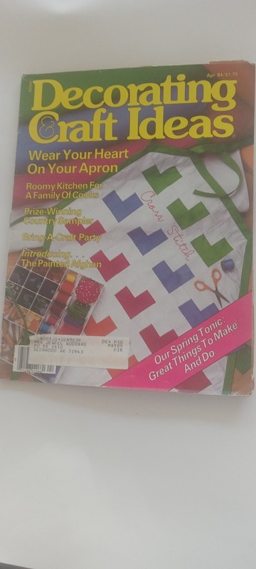 Decorating & Craft Ideas Magazine April 1984 Spring Heart Craft Designs