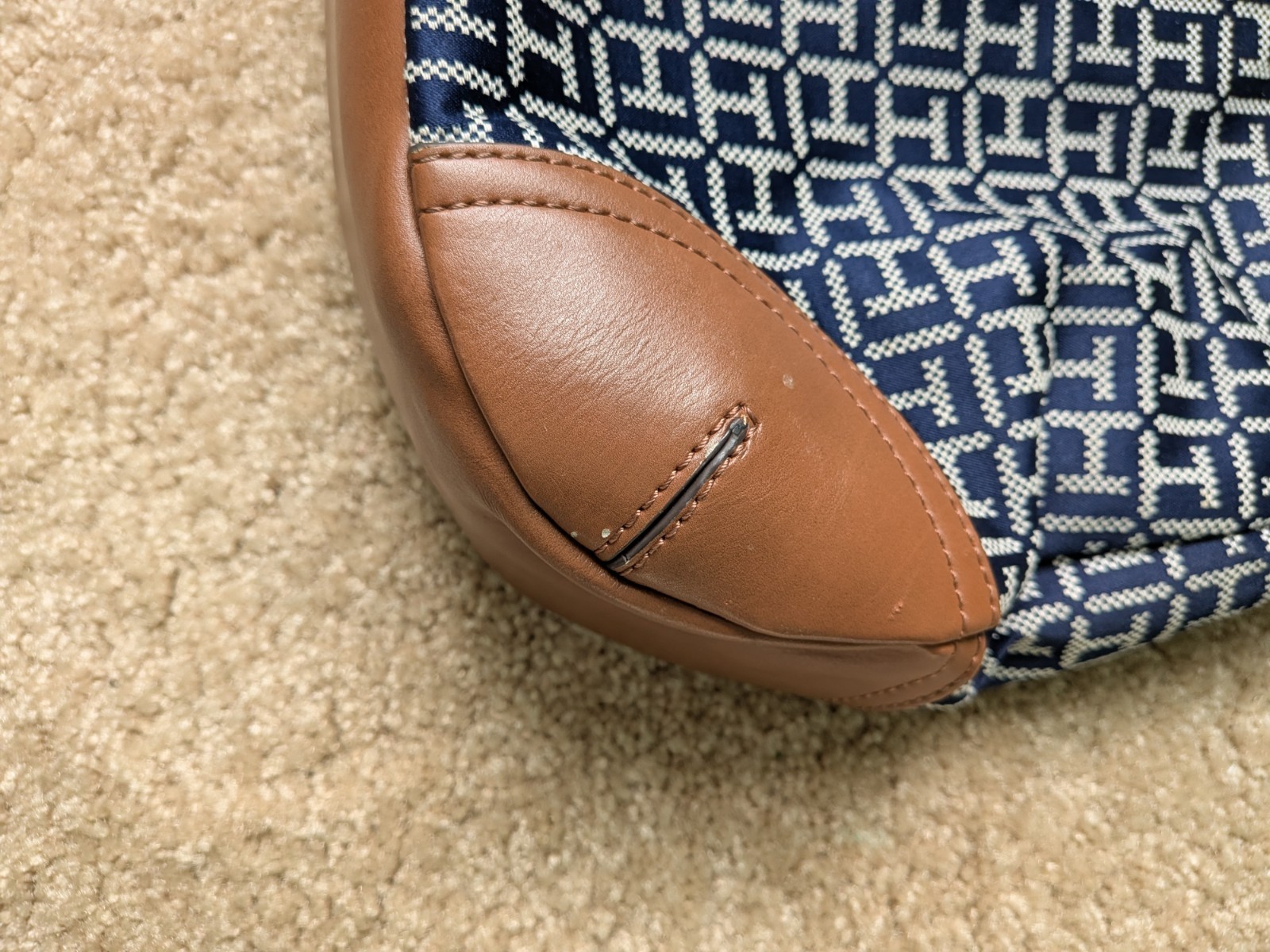 Tommy Hilfiger Bag Purse Navy Blue Monogram Logo thumbnail 8