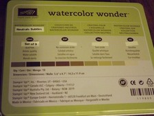Sampin Up Watercolor Wonder-Watercolor Crayons-Neutrals/Subtles Set of 9-Retired
