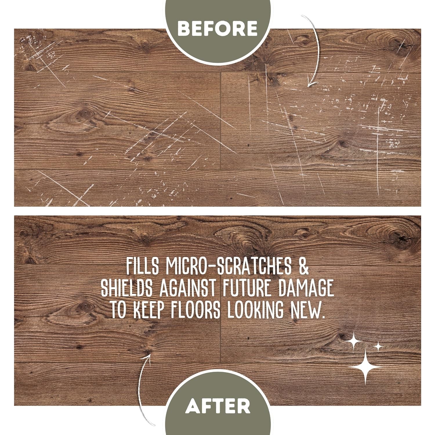 Quick Shine Hardwood Floor Luster-Polish 27oz | Plant-Derived w/Carnauba | Safer