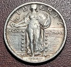 1918-S Standing Liberty Quarter EF XF Full Shield Center Extremely Fine SLQ