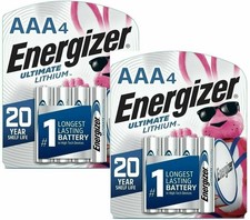 Energizer Ultimate Lithium 8 AAA Batteries Battery 12-2039 AAA8 Pack 2-4 packs