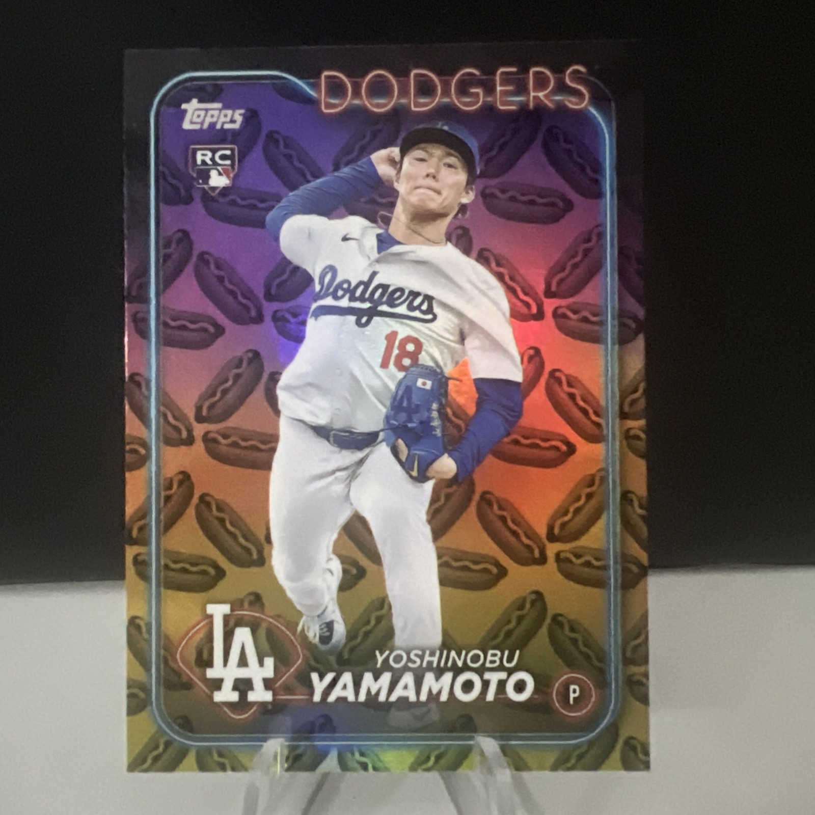 Yoshinobu Yamamoto (RC) 2024 Topps Series 2 Holiday Hot Dogs SP #553 LA Dodgers