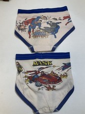 80s 90s The Mask Super Man Batman Underwear Retro Graphics elastic Dry Rotted