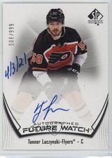 2021 SP Authentic Future Watch Inscribed 8/50 Tanner Laczynski 4/3/21 Auto m0p
