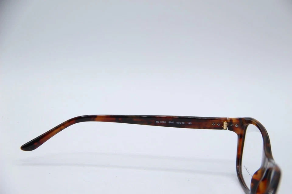 NUEVO POLO RALPH LAUREN RL 6160 5260 NEGRO TORT GAFAS AUTÉNTICAS CON ESTUCHE 53-16 Foto 3 de 4