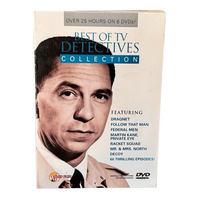 Best Of TV Detectives Collection 6 DVD Set Dragnet Federal Men Decoy VTG Crime