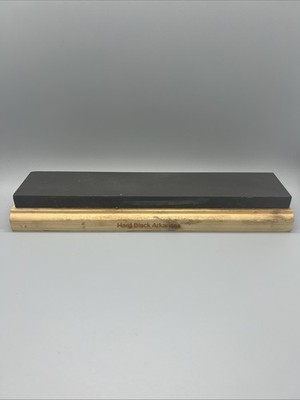 10''x 2''x 1/2'' Surgical Black Hard Arkansas Oilstone, Whetstone, Sharpening Stone