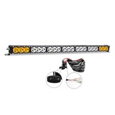 38" LED Light Bar - Single - Dual Color - 2 Button Wiring Harness - Single