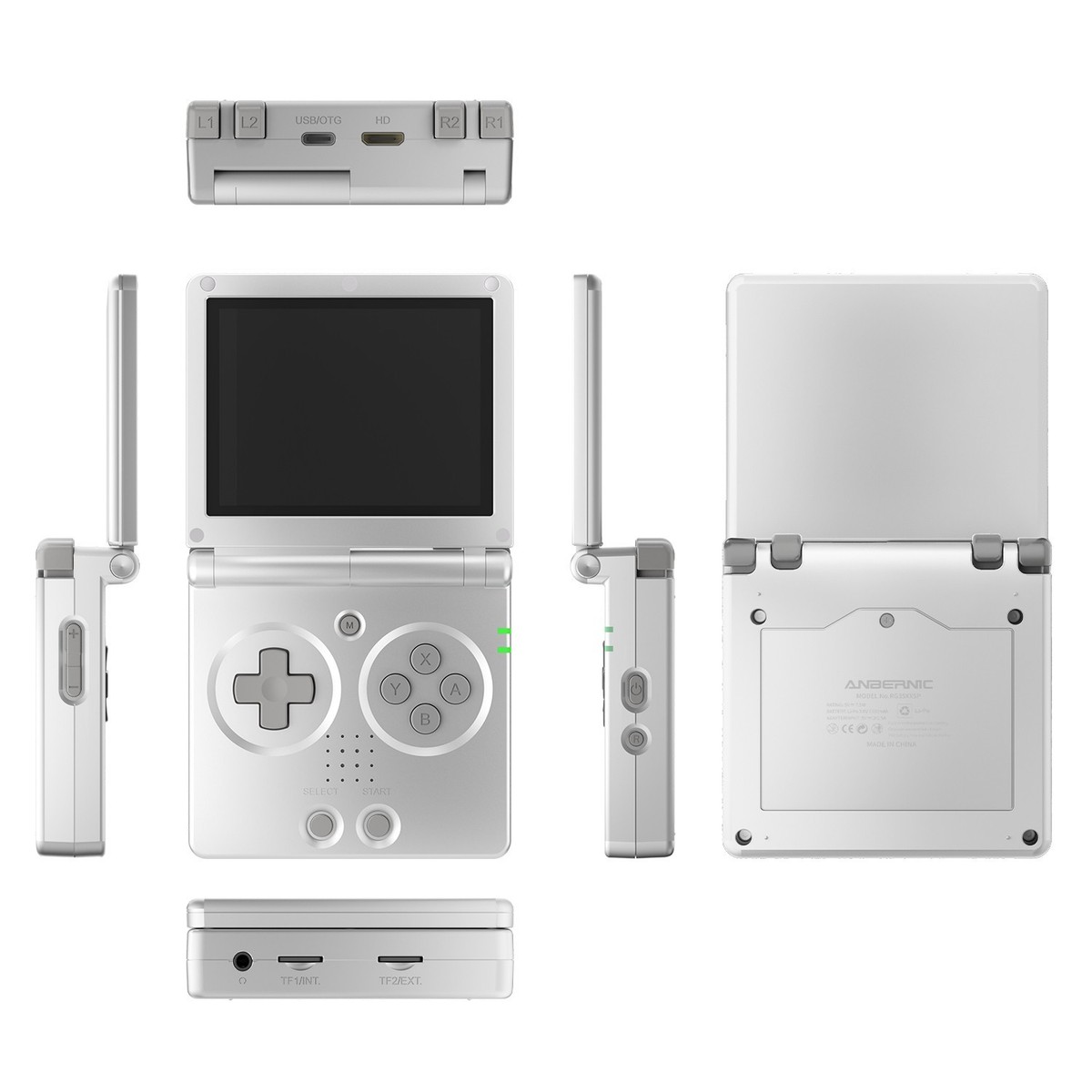 RG35XX SP Flip Anbernic Silver Linux Handheld Game Console | eBay