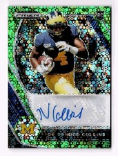 2021 Prizm Draft Picks #DPA-NCO Nico Collins /5 Auto RC Neon Green Circles