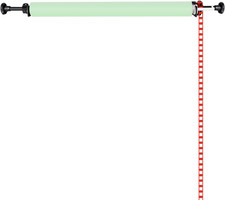 NEEWER Photography Single Roller Wall Mounting Manual Background Support System