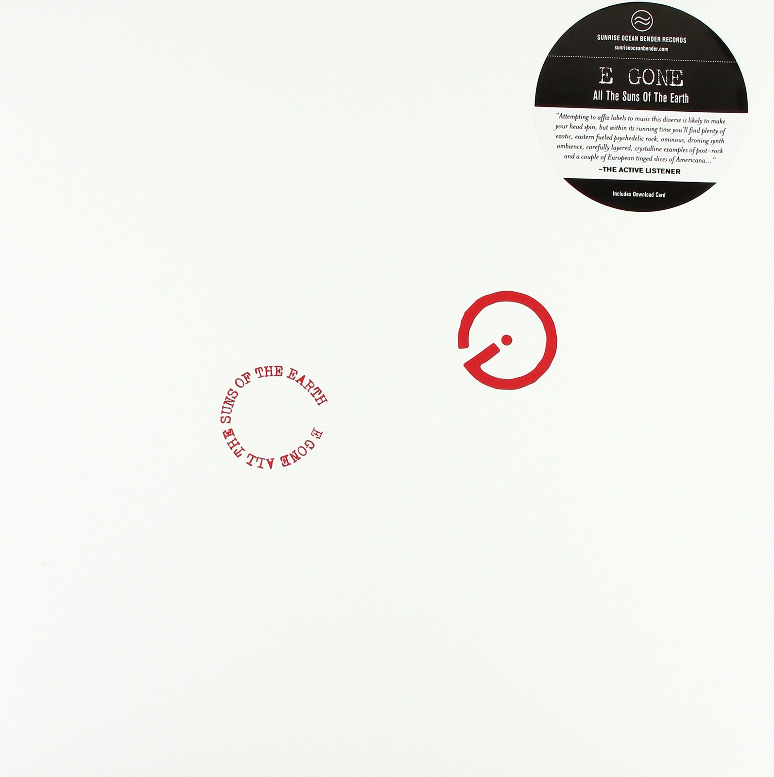 E Gone All the Suns of the Earth (винил) (ИМПОРТ из Великобритании)