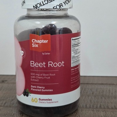 Zahler Chapter Six Beet Root Gummy, 500 Mg of Beet Root with Cherry Extract