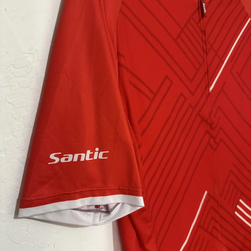Велосипедная майка Santic Gelato красная мужская размер большой - Изображение 2 из 4