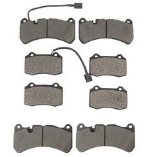 Front & Rear Brake Pads Set Compatible with 2014-2021 Maserati Ghibli S, Sq4,...