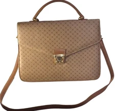 Paolo Gucci Vtg Signature Briefcase Work Travel School Lawyer, Rare Brother Lux