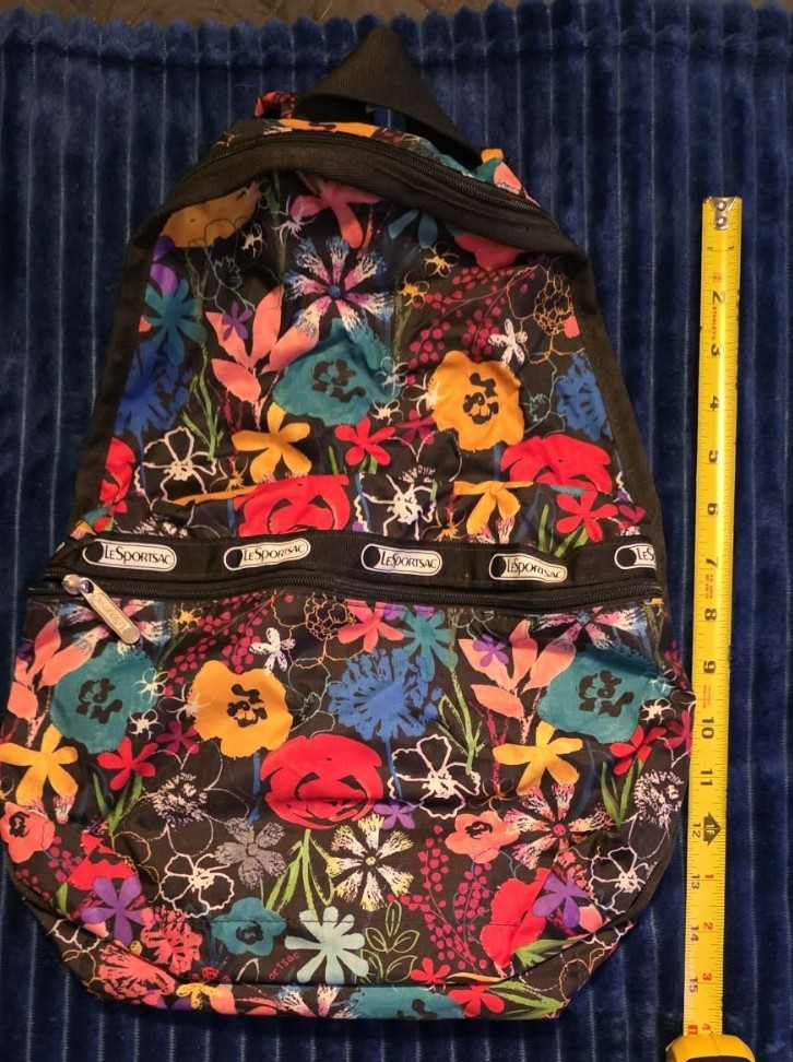 LeSportsac Basic Backpack in the Bright Fortune E… - image 1