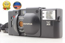 N MINT w/ A11 Flash OLYMPUS XA 35mm Rangefinder Film Camera Strap From JAPAN