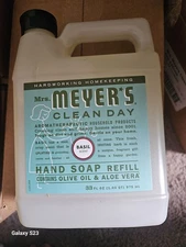 Mrs. Meyer's Clean Day Hand Soap Liquid Geranium, 33 fl oz